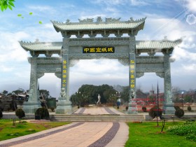 农村流行的门楼图片大全-经典石头大门图片-最好的门楼厂家